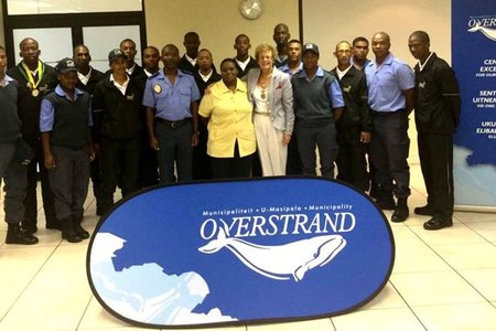 Executive Mayor Botha-Guthrie and DOCS field worker Monica Matais (centre) with outgoing and incoming candidates of the Chrysalis Academy Intern Executive Mayor Botha-Guthrie and DOCS field worker Monica Matais (pictured centre) with outgoing candidates of the Chrysalis Academy Intern Programme and Senior Inspector of Law Enforcement, Zingani Tshefu (pictured to let of Mayor) Programme